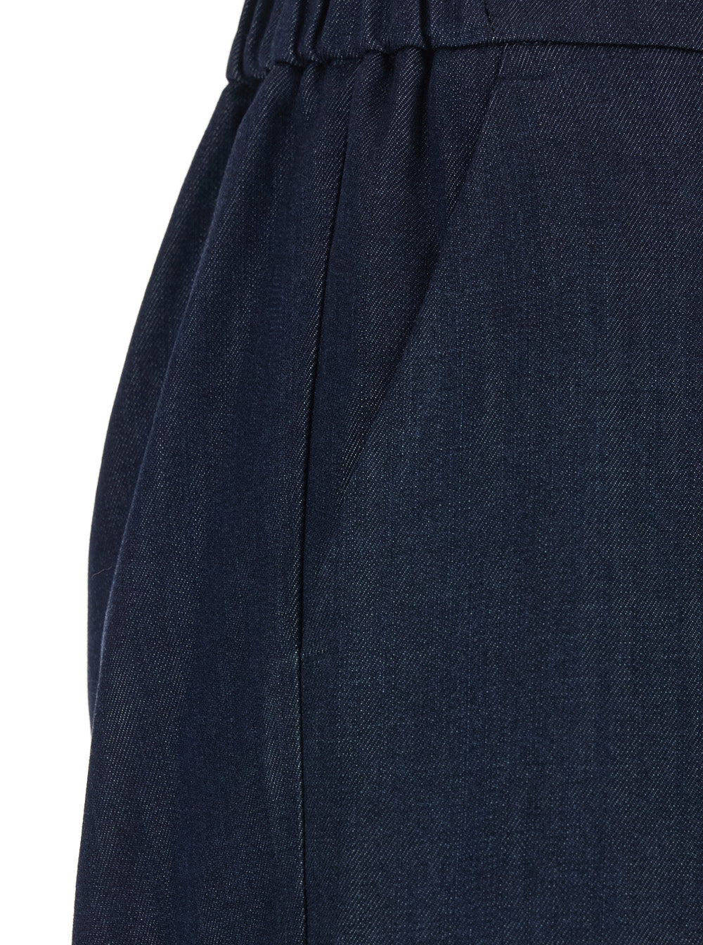 Leplain Women Blue Pants With Semi-Elasticated Waist In Tech Fabric Woman