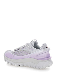 Moncler Women 'Trailgrip' Gray Sneaker With Logo Detail On The Front And Chunky Sole In Leather For Women