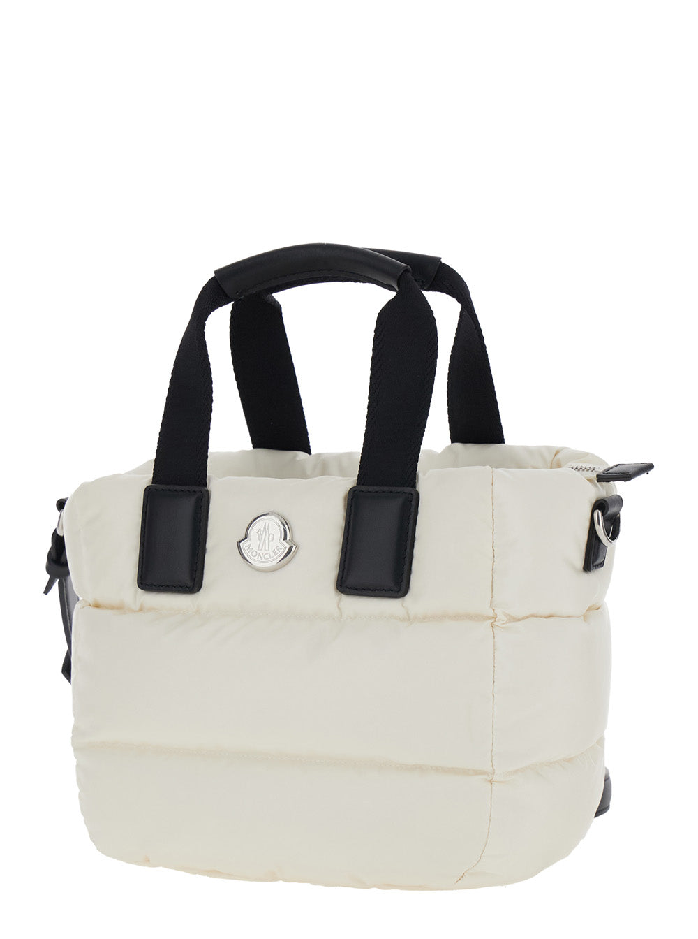 MONCLER Moncler Women Handbag 'Karadoc' Mini With Adjustable And Removable Shoulder Strap In White Tech Fabric For Women