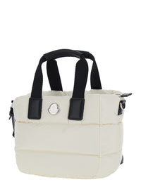 MONCLER Moncler Women Handbag 'Karadoc' Mini With Adjustable And Removable Shoulder Strap In White Tech Fabric For Women