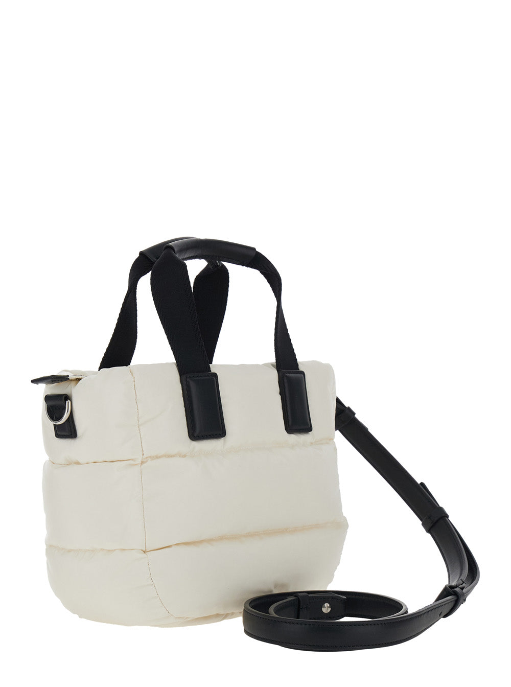 MONCLER Moncler Women Handbag 'Karadoc' Mini With Adjustable And Removable Shoulder Strap In White Tech Fabric For Women