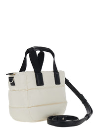 MONCLER Moncler Women Handbag 'Karadoc' Mini With Adjustable And Removable Shoulder Strap In White Tech Fabric For Women