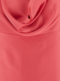 Leplain Women Red Long Dress With Halterneck And Open Back In Fabric Woman