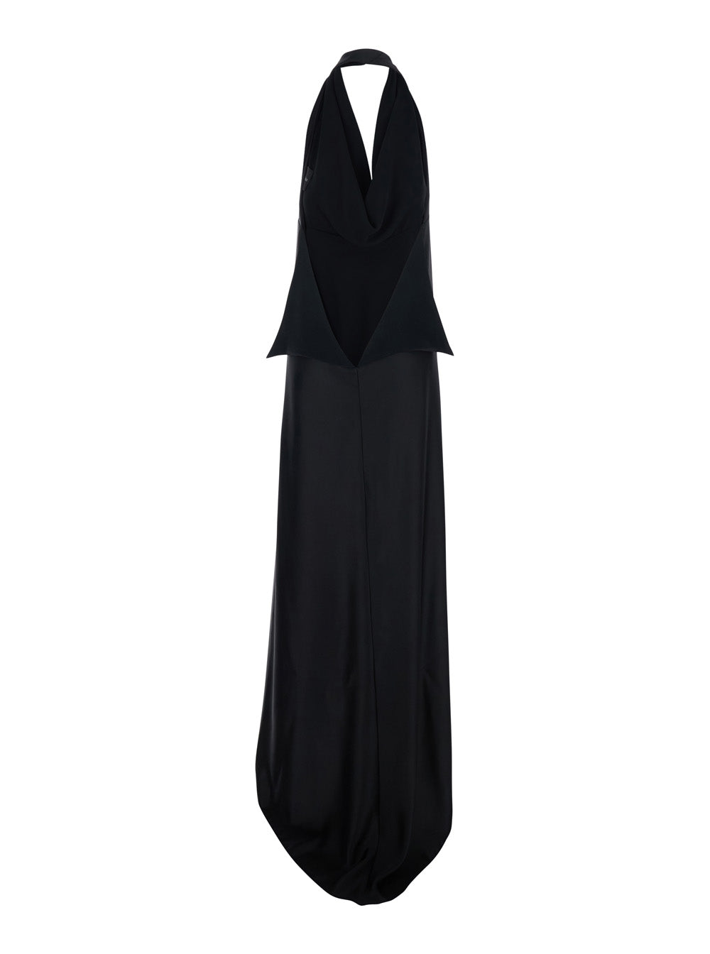 Leplain Women Black Long Dress With Halterneck And Open Back In Fabric Woman