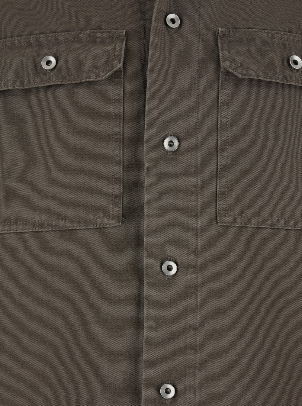 Drkshdw Men Men's 'Magnum Tommy' Short Sleeve Button-Up Shirt In Grey Cotton