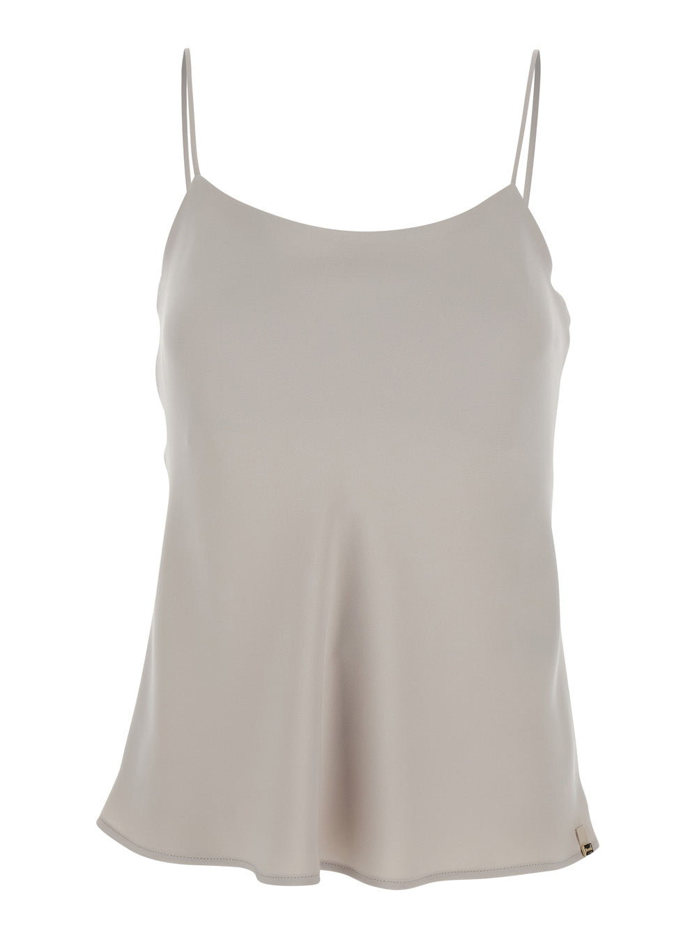 Herno Women White Top With U-Neck In Tech Fabric Women