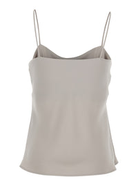 Herno Women White Top With U-Neck In Tech Fabric Women