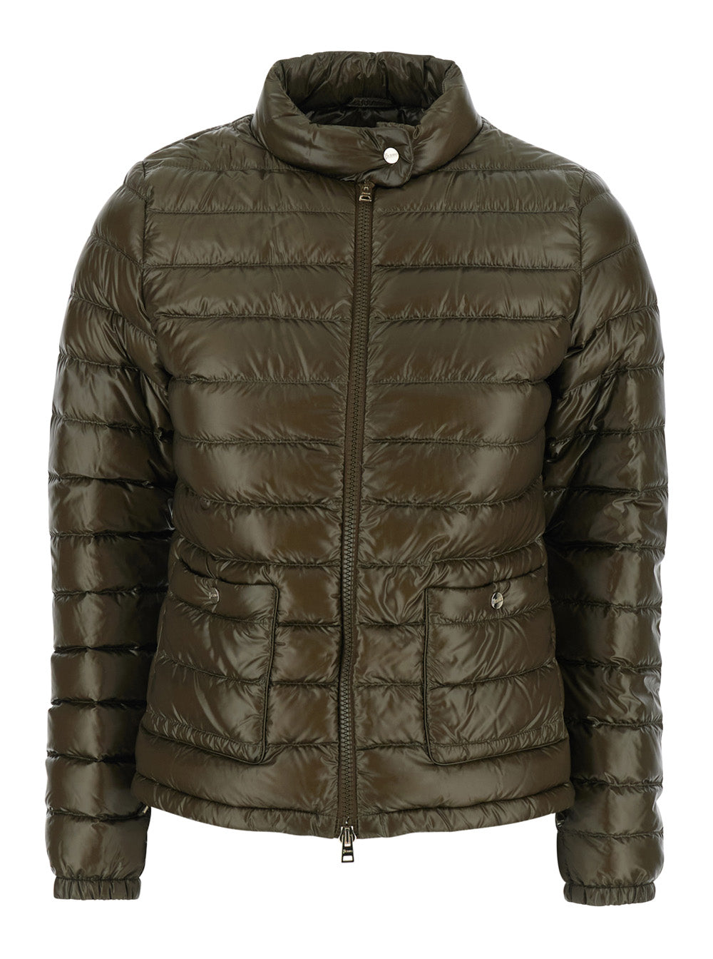 Herno Women Green Puffer Jacket With Quilted Design For Men