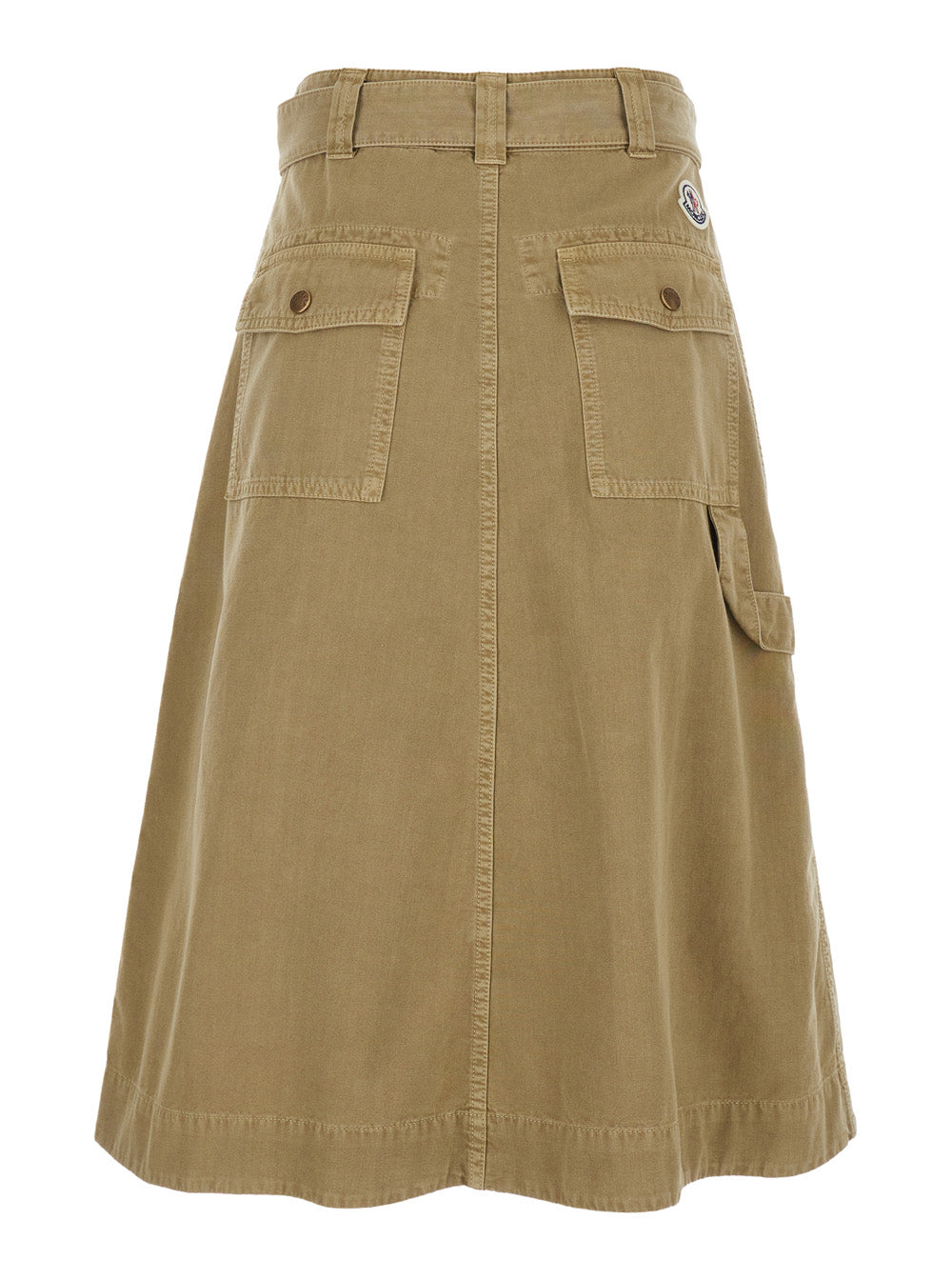 MONCLER Moncler Women Dress 'Skirt' With Elegant Design In Beige Cotton For Women