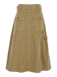 MONCLER Moncler Women Dress 'Skirt' With Elegant Design In Beige Cotton For Women