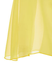 Leplain Women Yellow Stole With Side Knot In Tech Fabric Woman