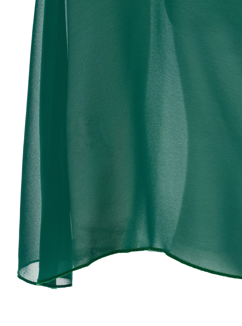 Leplain Women Green Stole With Side Knot In Tech Fabric Woman