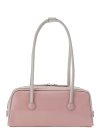 MARGESHERWOOD Margesherwood Women 'Baguette' Pink Shoulder Bag With Logo Lettering On The Front In Leather For Women