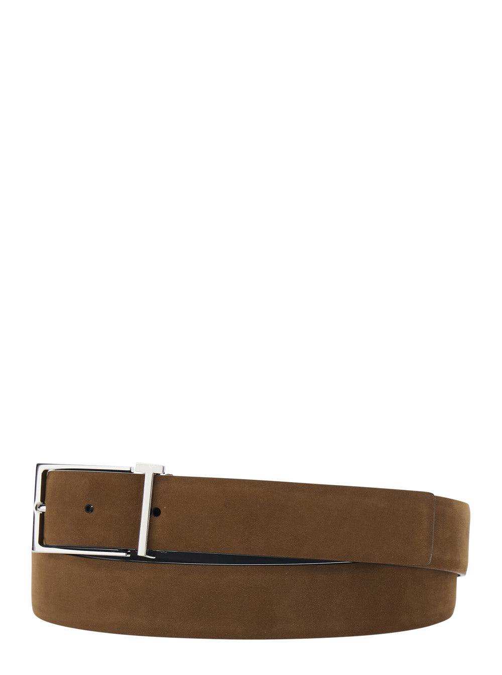 Tom Ford Men Brown Belt With T Loop Detail In Leather Man