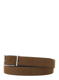 Tom Ford Men Brown Belt With T Loop Detail In Leather Man