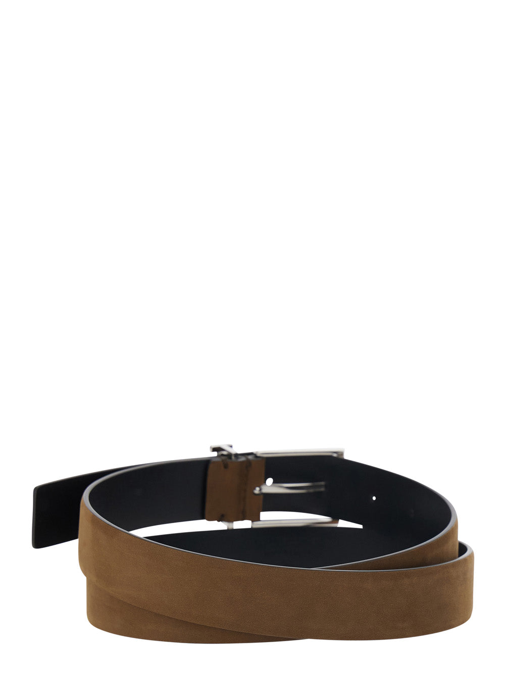 Tom Ford Men Brown Belt With T Loop Detail In Leather Man