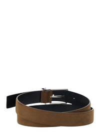 Tom Ford Men Brown Belt With T Loop Detail In Leather Man