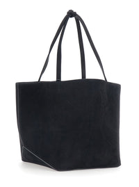 THE ROW The Row Women 'Park Three Edge' Black Tote Bag With Two Top Handles In Suede For Women