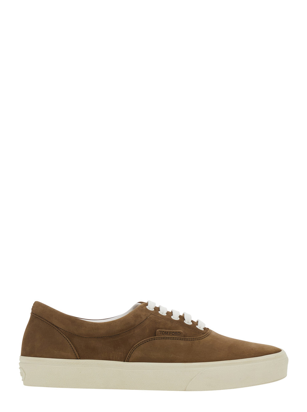 Tom Ford Men Brown 'Jude' Sneakers With In Nubuck For Men