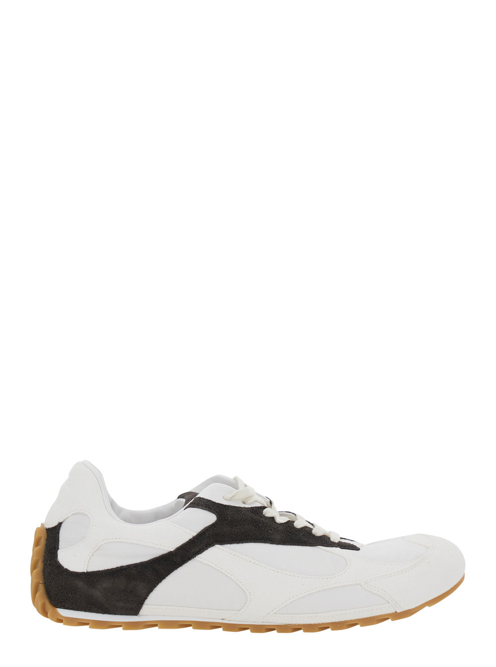 Bottega Veneta Men White Sneakers 'Orbit Flash' With Contrast Details And Leather Upper For Men