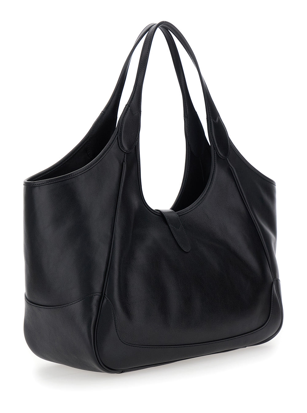 Gucci Women 'Jackie' Black Shoulder Bag With Two Top Handles And Front Closure In Leather For Women