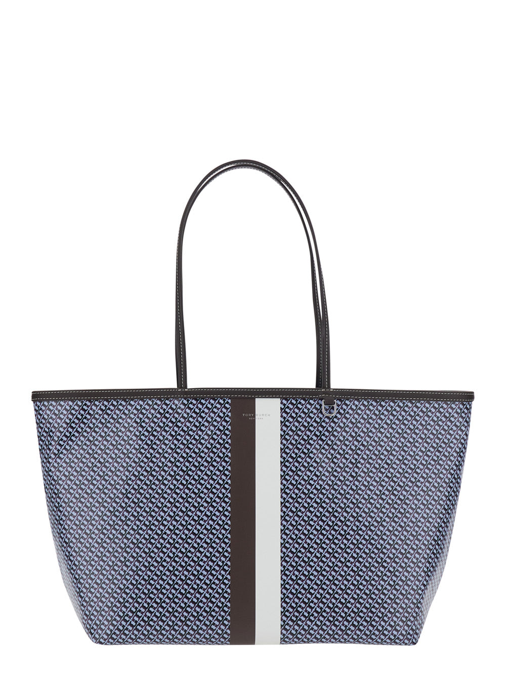 TORY BURCH Tory Burch Women 'The Racer' Multicolor Tote Bag With All-Over Print And Stripes In Cotton Blend For Women