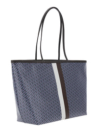 TORY BURCH Tory Burch Women 'The Racer' Multicolor Tote Bag With All-Over Print And Stripes In Cotton Blend For Women