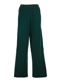 Gucci Women Green Pants With Stripe Details In Tech Fabric For Women