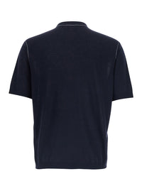 Gucci Men Blue Round Neck Sweater With Logo Lettering On The Front In Wool For Men