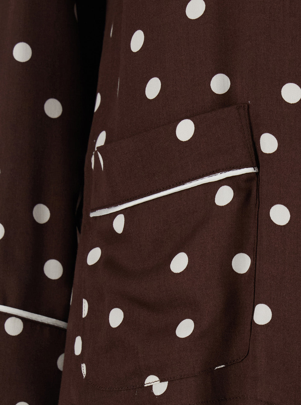 Leplain Women Brown Suit With Polka Dot Motif In Silk Blend Women