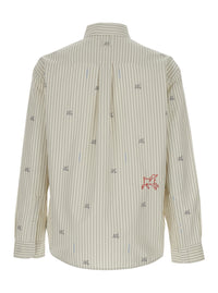 Jacquemus Men 'Simon' Beige Long-Sleeved Shirt With Classic Collar And Long Sleeves In Cotton For Men