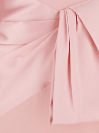 Solace London Women Rhianne Midaxi Dress - Pink - Long Dress With V-Neck And Long Sleeves - In Tech Fabric - Women