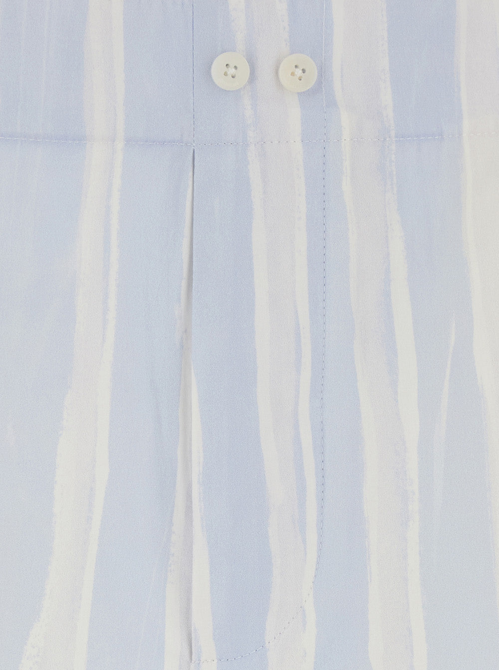 Jacquemus Men 'Le Short Calecon' Light Blue Shorts With Elasticated Waist At The Back And All-Over Striped Motif In Cotton For Men