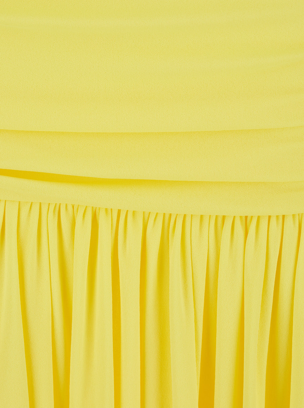 Jacquemus Women Yellow Dress With Straight Neckline And Gathered Waist In Tech Fabric For Women