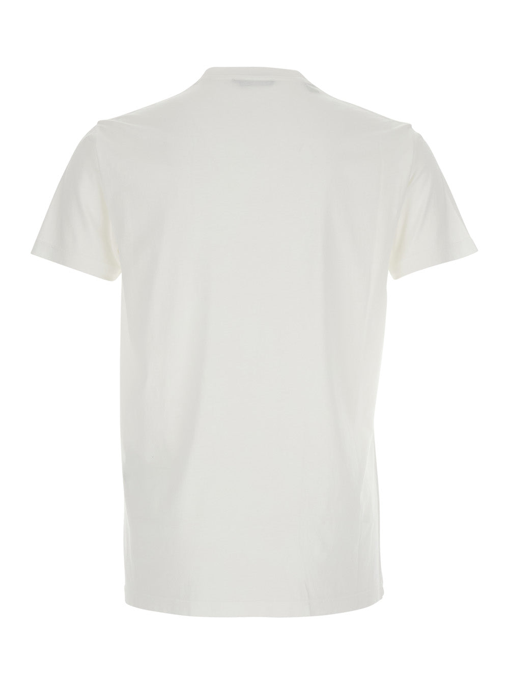 Tom Ford Men T-Shirt 'Cotton Silk Ss' White With Round Neck In Cotton And Silk Men