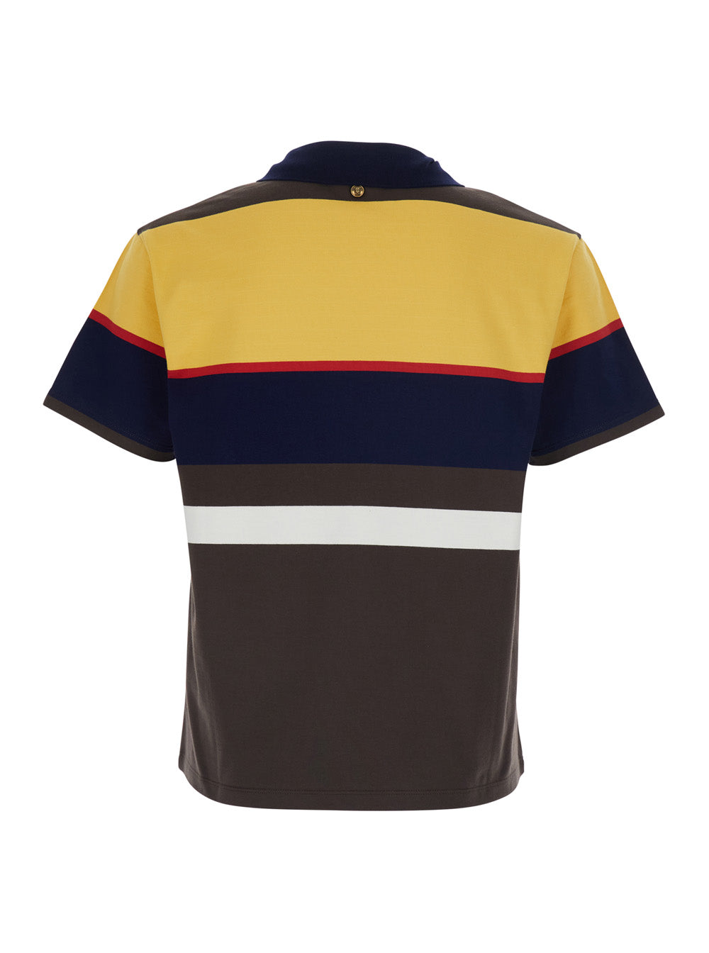 Versace Men Multicolor 'Strips' T-Shirt With Colorful Details For Men