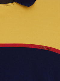 Versace Men Multicolor 'Strips' T-Shirt With Colorful Details For Men