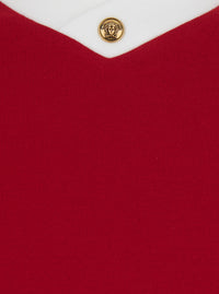 Versace Women Tshirt - Red - Logo Print T-Shirt On The Front - Cotton - Men