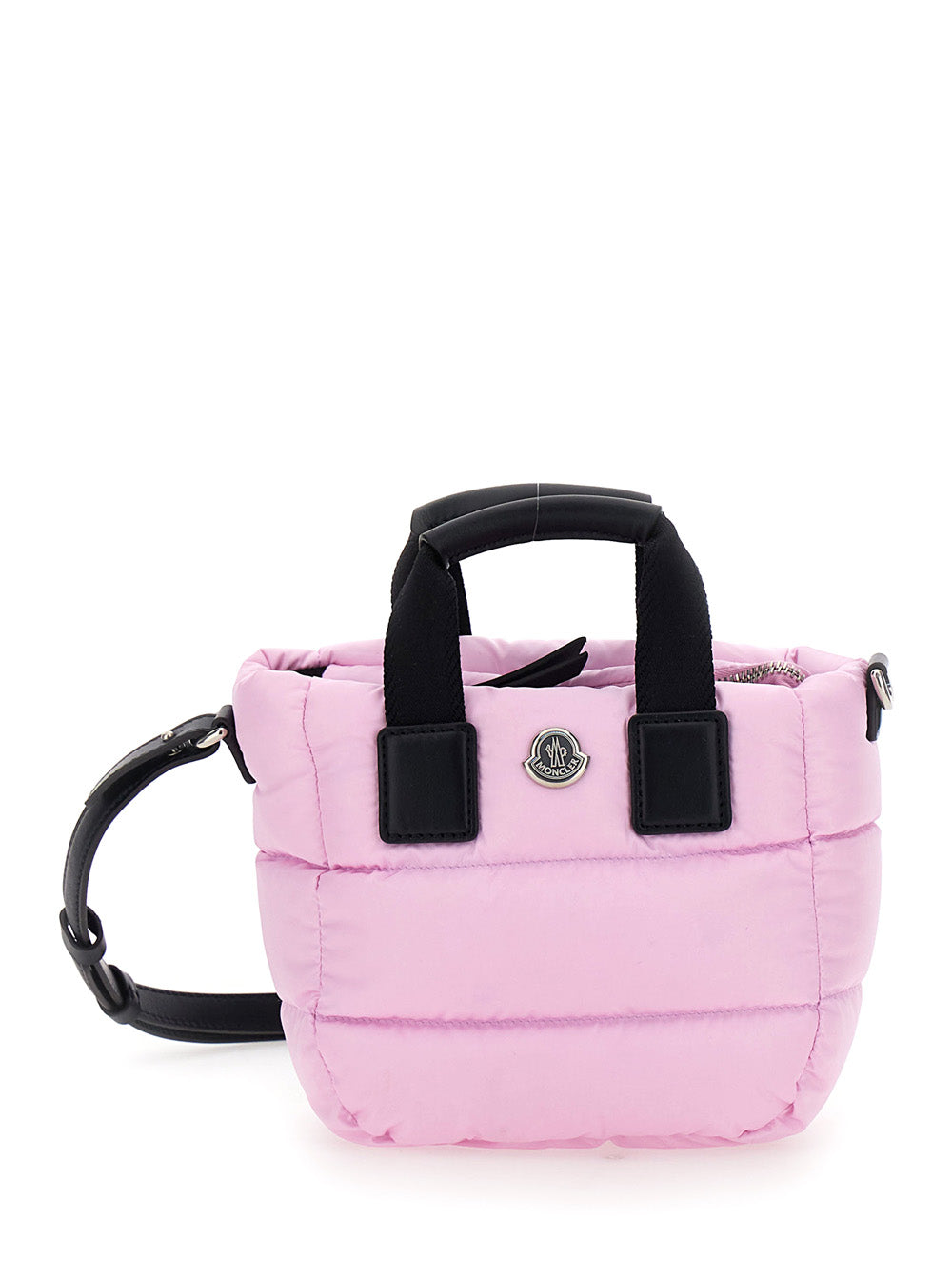 Moncler Women Pink 'Micro Caradoc' Crossbody Bag In Tech Fabric Women