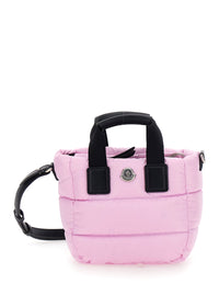 Moncler Women Pink 'Micro Caradoc' Crossbody Bag In Tech Fabric Women