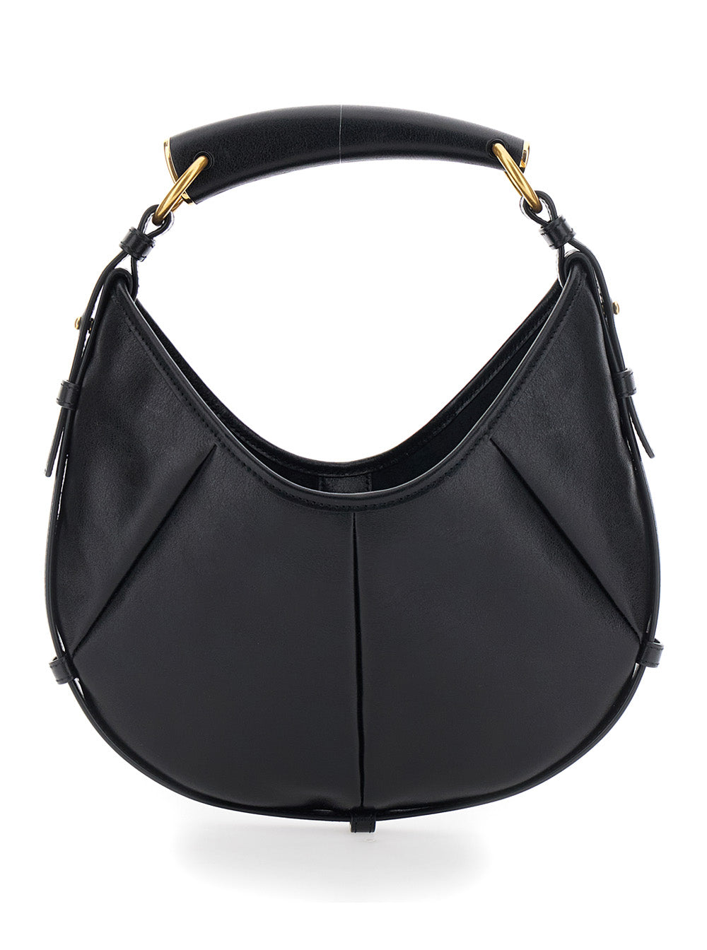 SAINT LAURENT Saint Laurent Women 'Mombasa Small' Black Handbag With Metal Details In Leather Woman