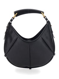 SAINT LAURENT Saint Laurent Women 'Mombasa Small' Black Handbag With Metal Details In Leather Woman