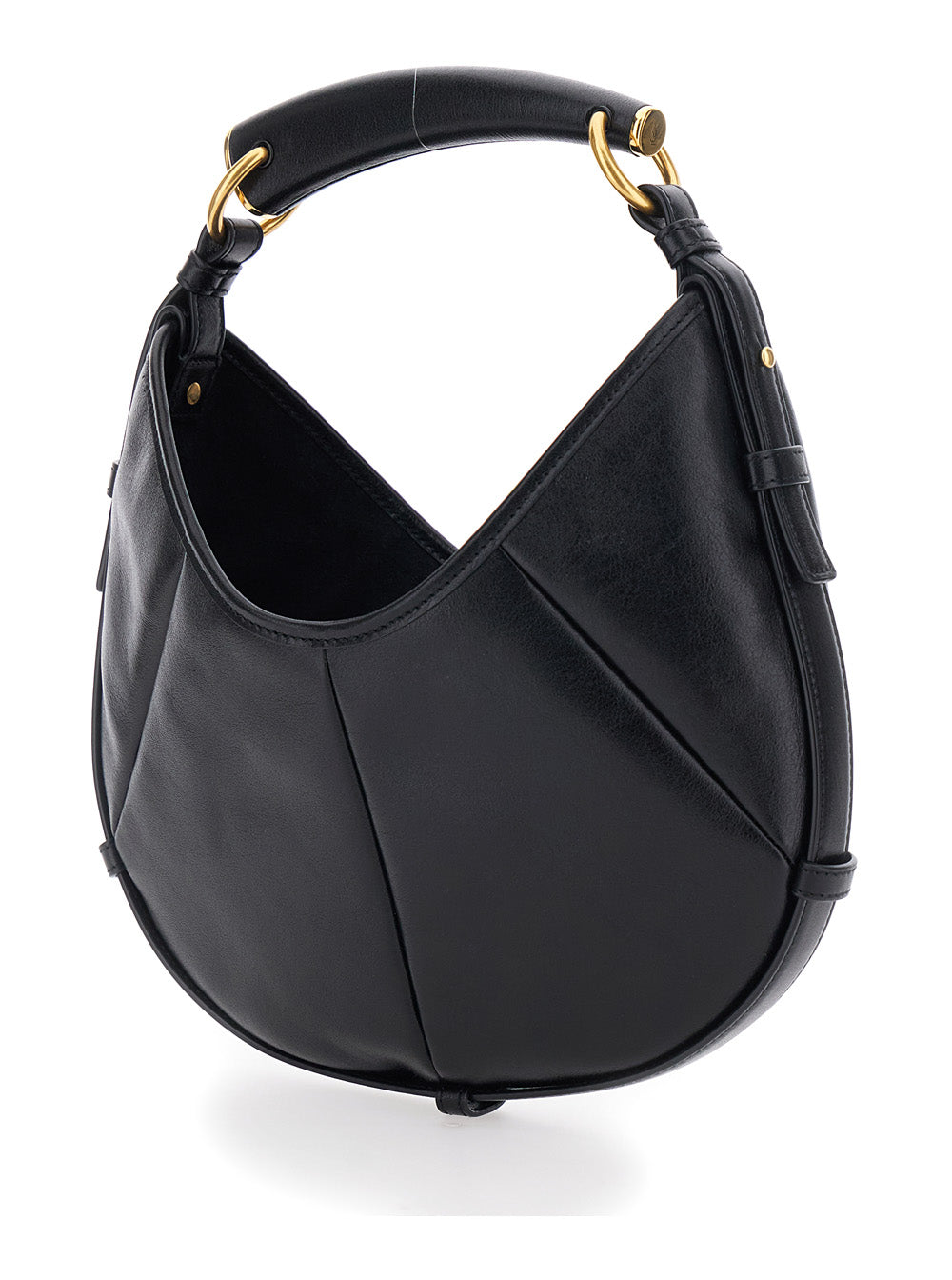 SAINT LAURENT Saint Laurent Women 'Mombasa Small' Black Handbag With Metal Details In Leather Woman