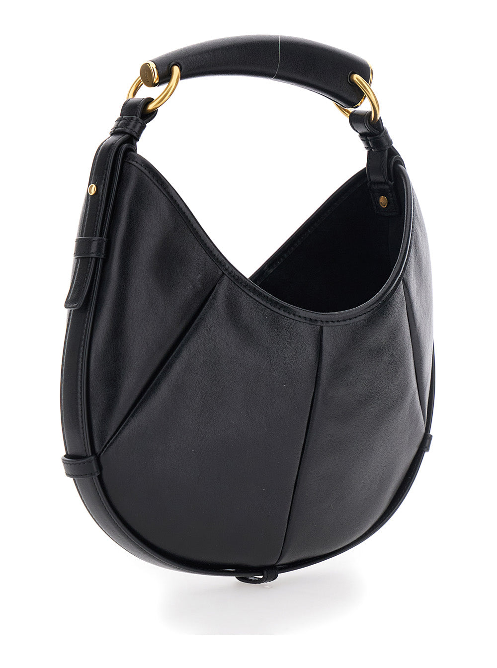SAINT LAURENT Saint Laurent Women 'Mombasa Small' Black Handbag With Metal Details In Leather Woman