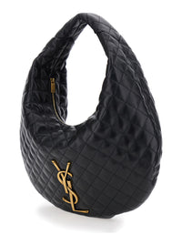 SAINT LAURENT Saint Laurent Women Shoulder Bag 'Ysl Bo Icare Hobo' With Simple Design In Black Leather For Women
