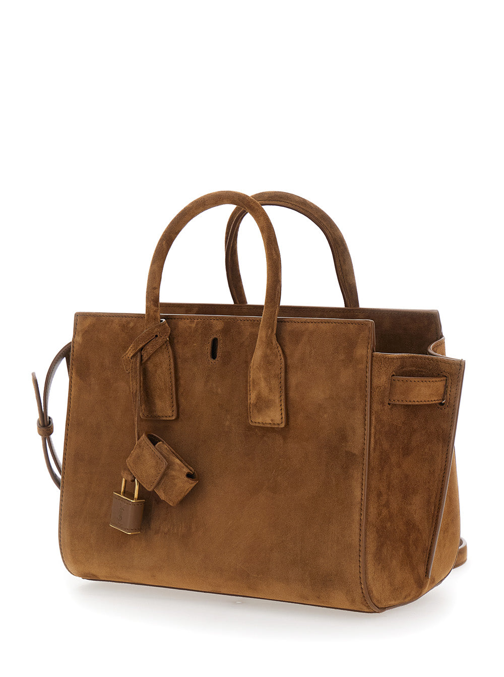 SAINT LAURENT Saint Laurent Women Brown Handbag 'Sac De Jour' With Suede Details For Women