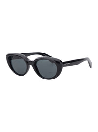 Saint Laurent Women 'Sl 859' Black Cat-Eye Sunglasses With Embossed Logo Lettering On The Temple In Acetate For Women