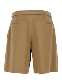 Saint Laurent Men Beige 'Cotton' Trousers With Side Pockets And High Waist For Men