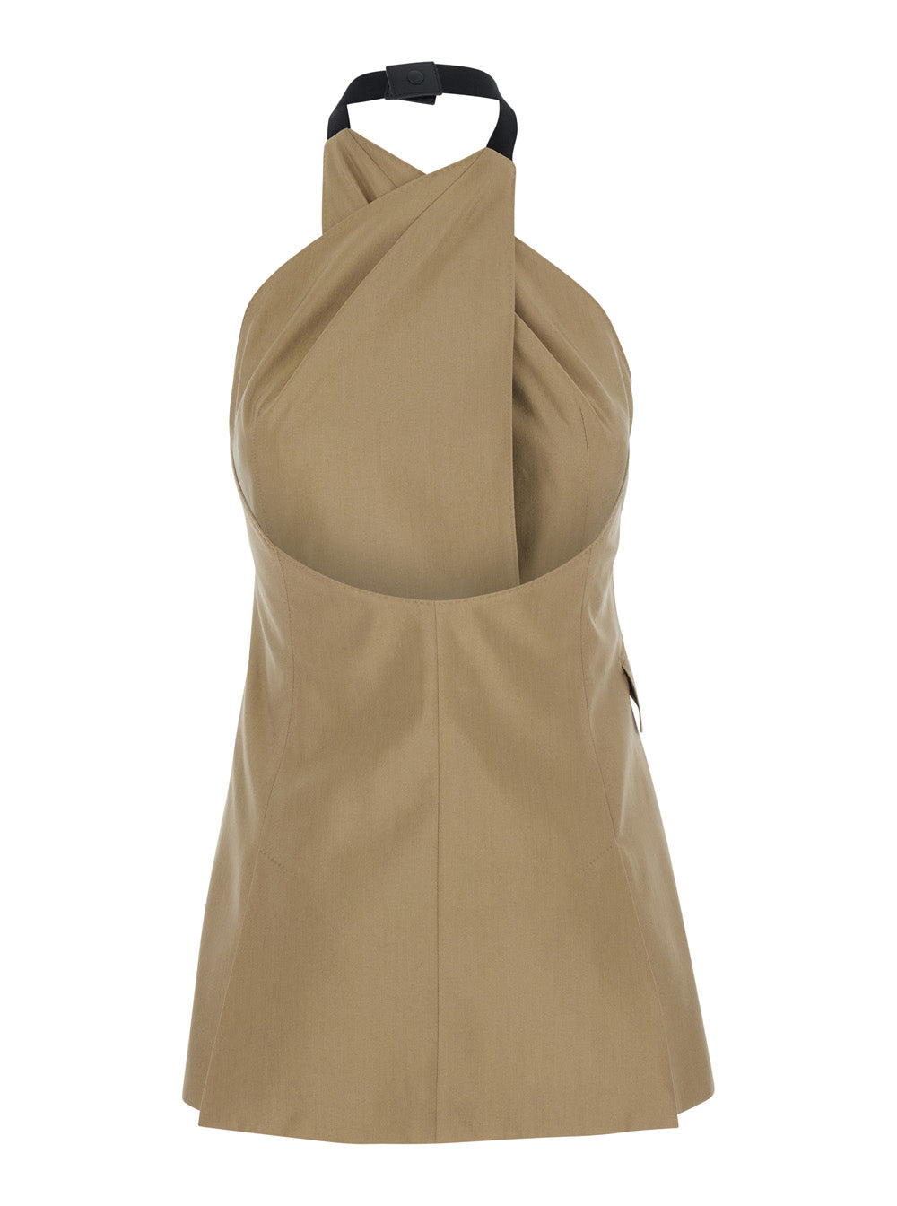 MAX MARA Max Mara Women Mxsnuraghe Beige Dress With Front Closure In Wool And Silk For Women