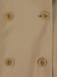 MAX MARA Max Mara Women Mxsnuraghe Beige Dress With Front Closure In Wool And Silk For Women
